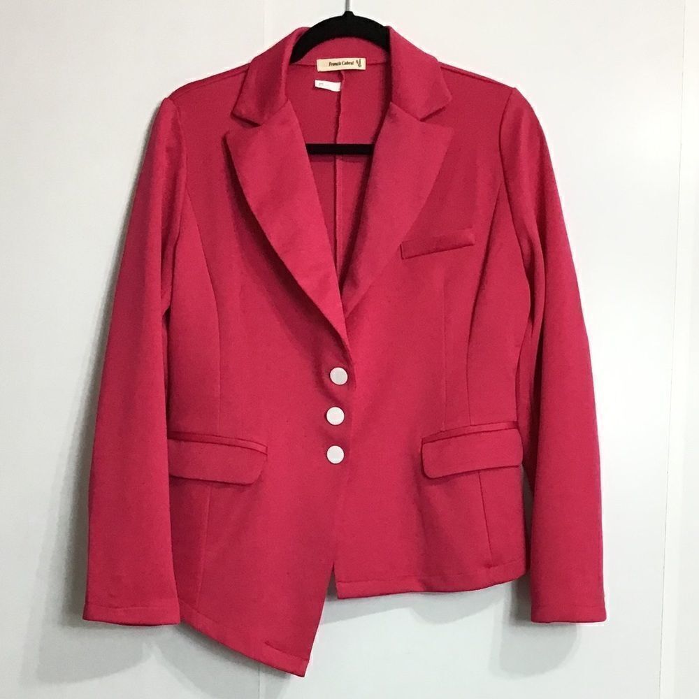 Francis Cabrel Asymmetrical 3 Button Blazer NWOT